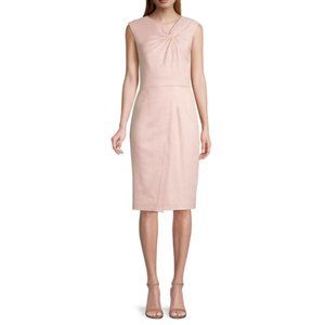 TAILORED BY REBECCA Twist Front Sheath Dress